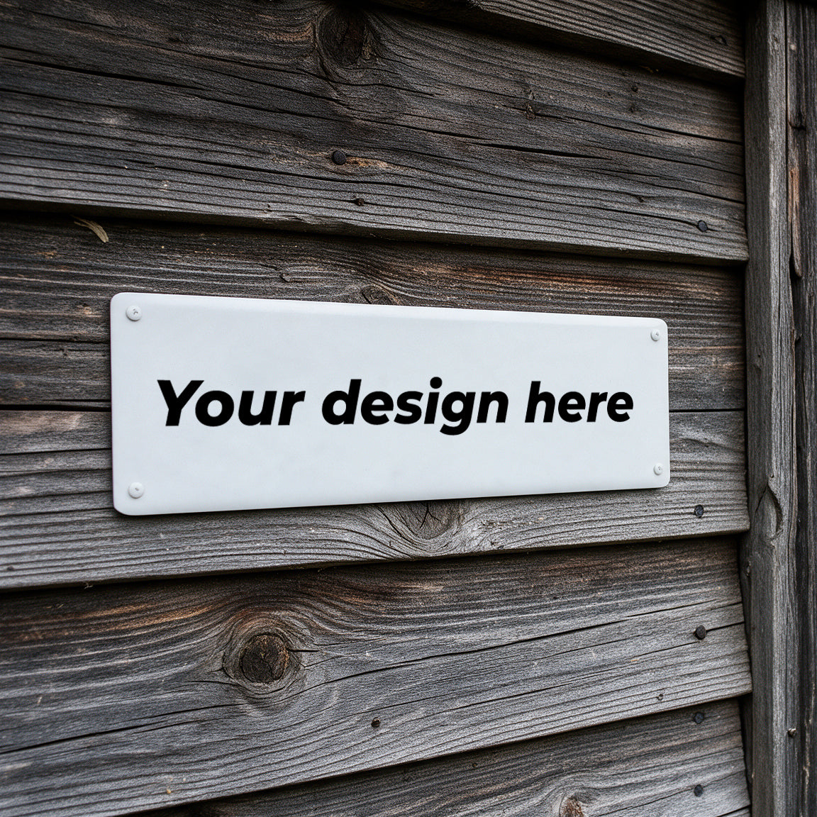 Enamel sign 70x250mm / 2.76x9.84inch with your image upload