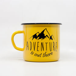 Adventure is out there enamel mug 400ml/13.5oz