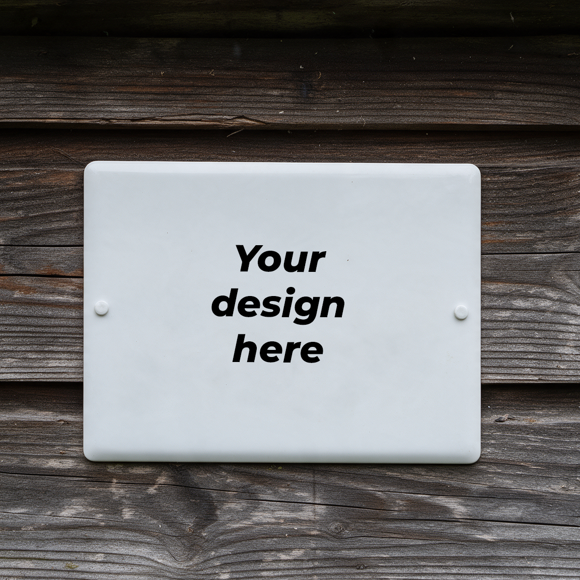 Enamel sign 120x160mm / 4.72x6.30inch with your image upload