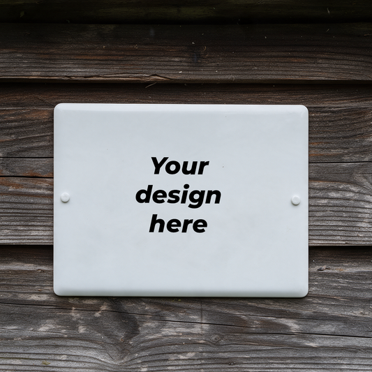 Enamel sign 120x160mm / 4.72x6.30inch with your image upload