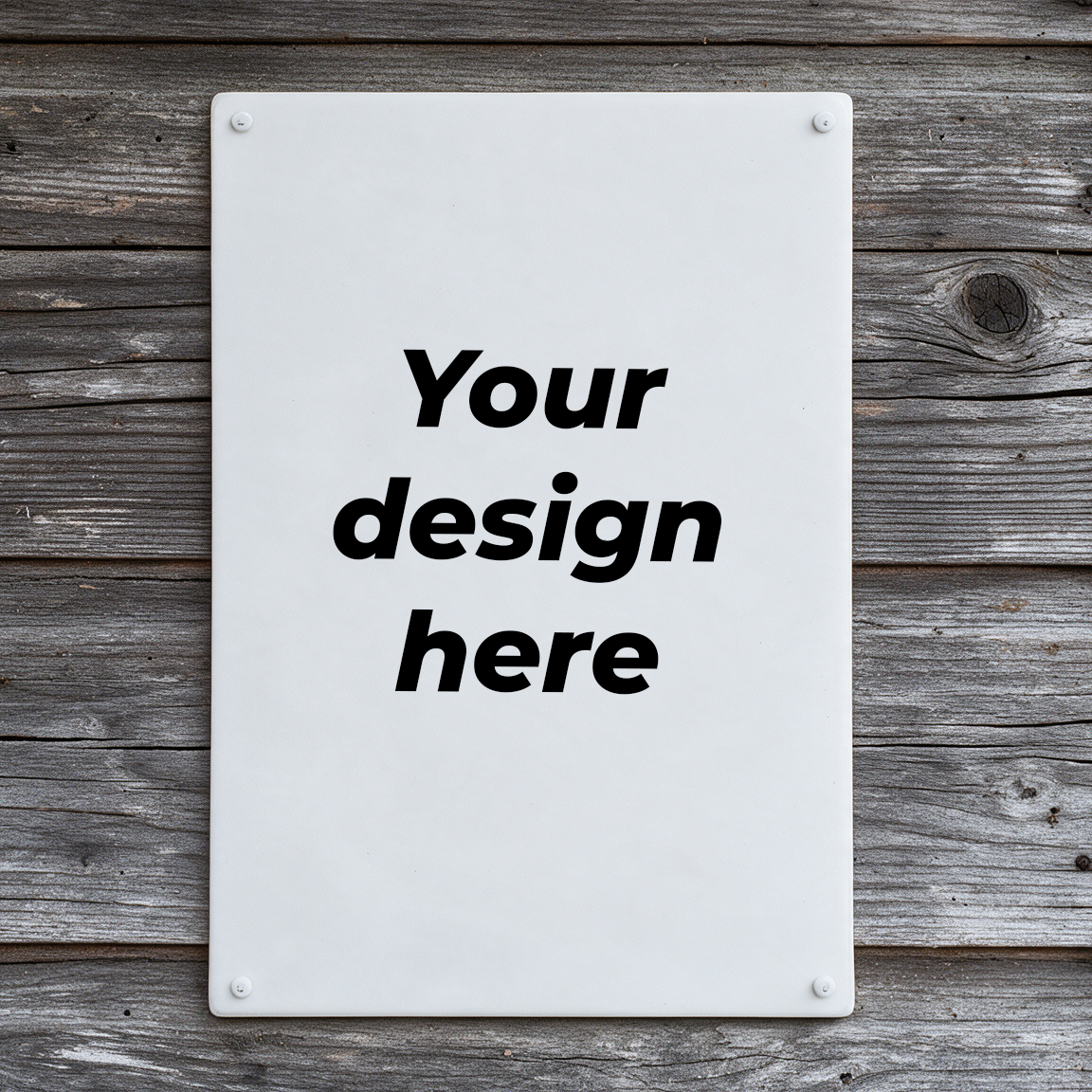 Enamel sign 220x320mm / 8.67x12.60inch with your image upload