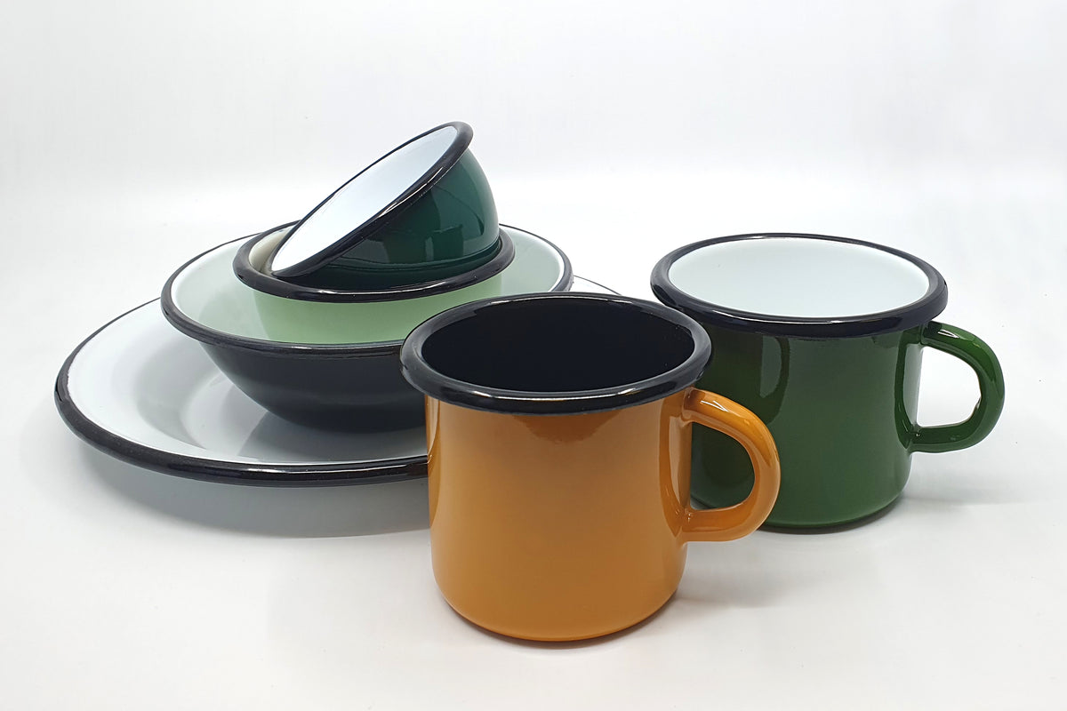 400ml custom enamel mug custom colors