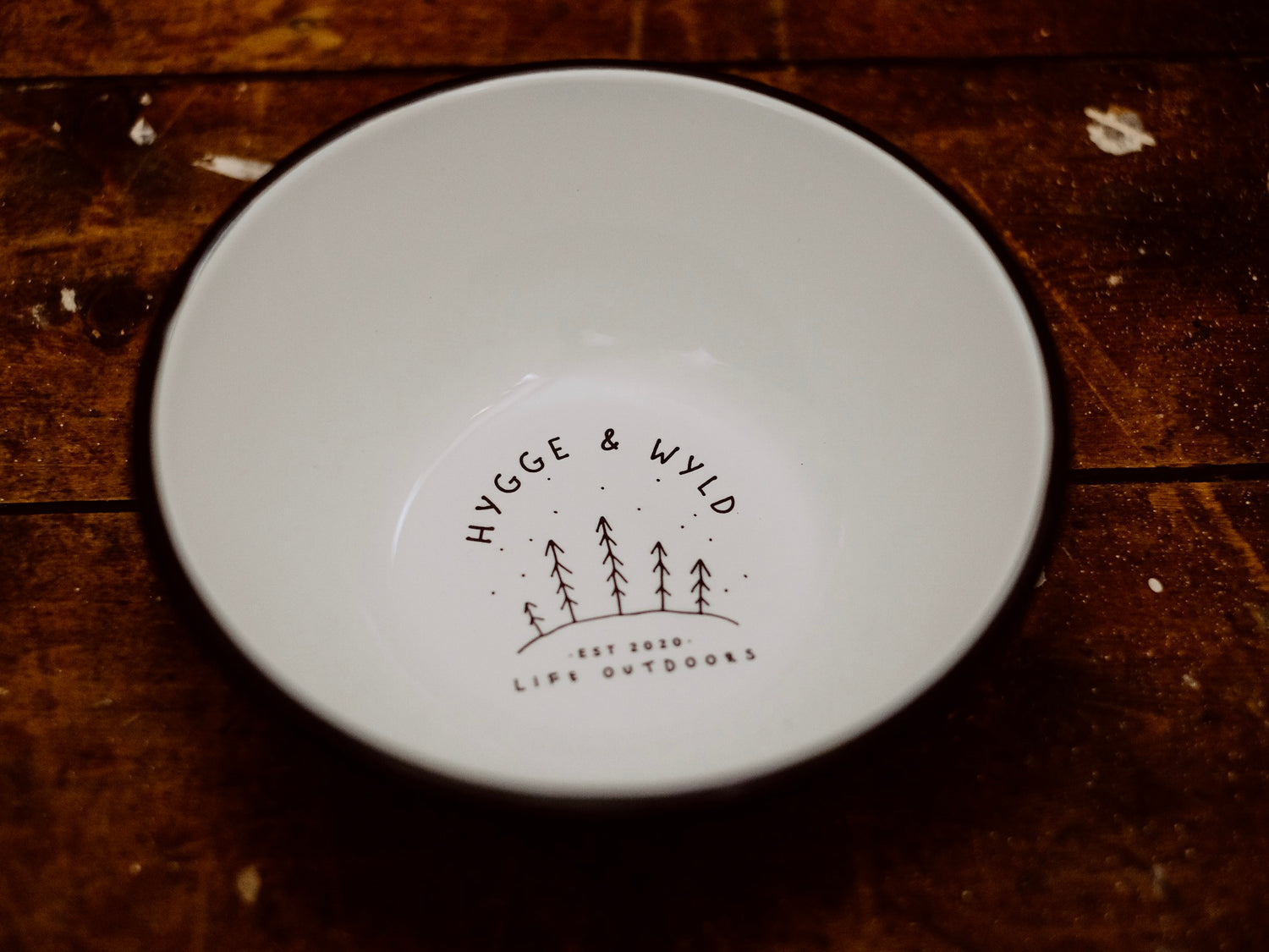 enamel bowl with custom print