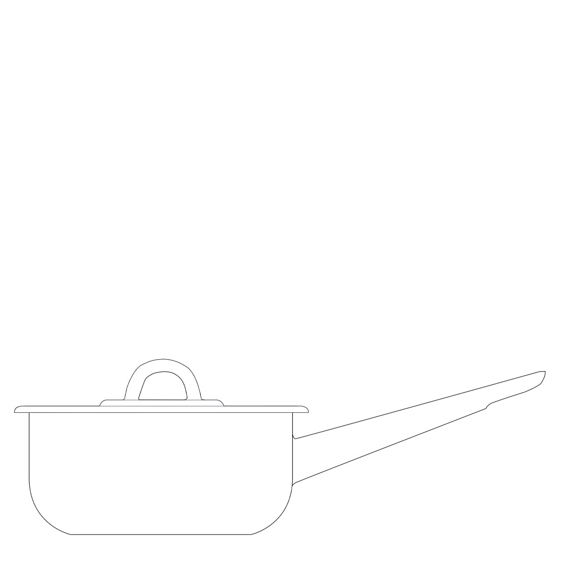 Cc enamel saucepan