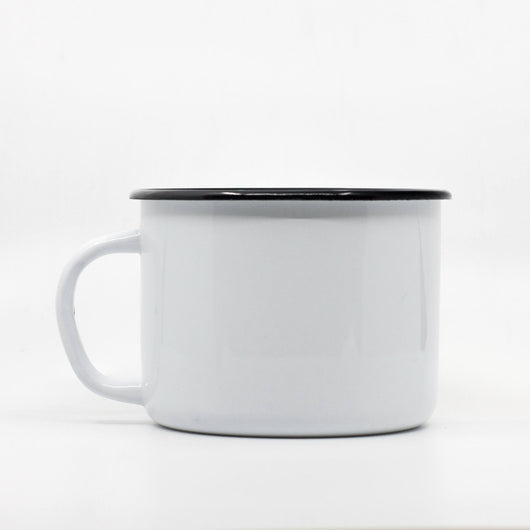 White enamel mug 1000ml/33.8oz