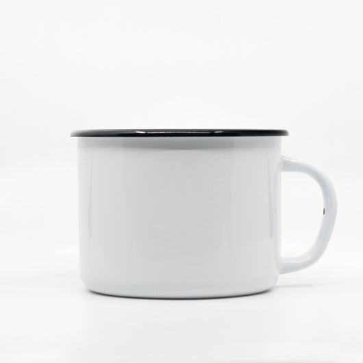 Enamel Cup Camping Mug Manufacturer Plain White Custom Logo Blank