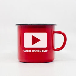 Youtube enamel mug 400ml/13.5oz