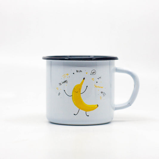 Kids Banana enamel mug 250ml/8.45oz