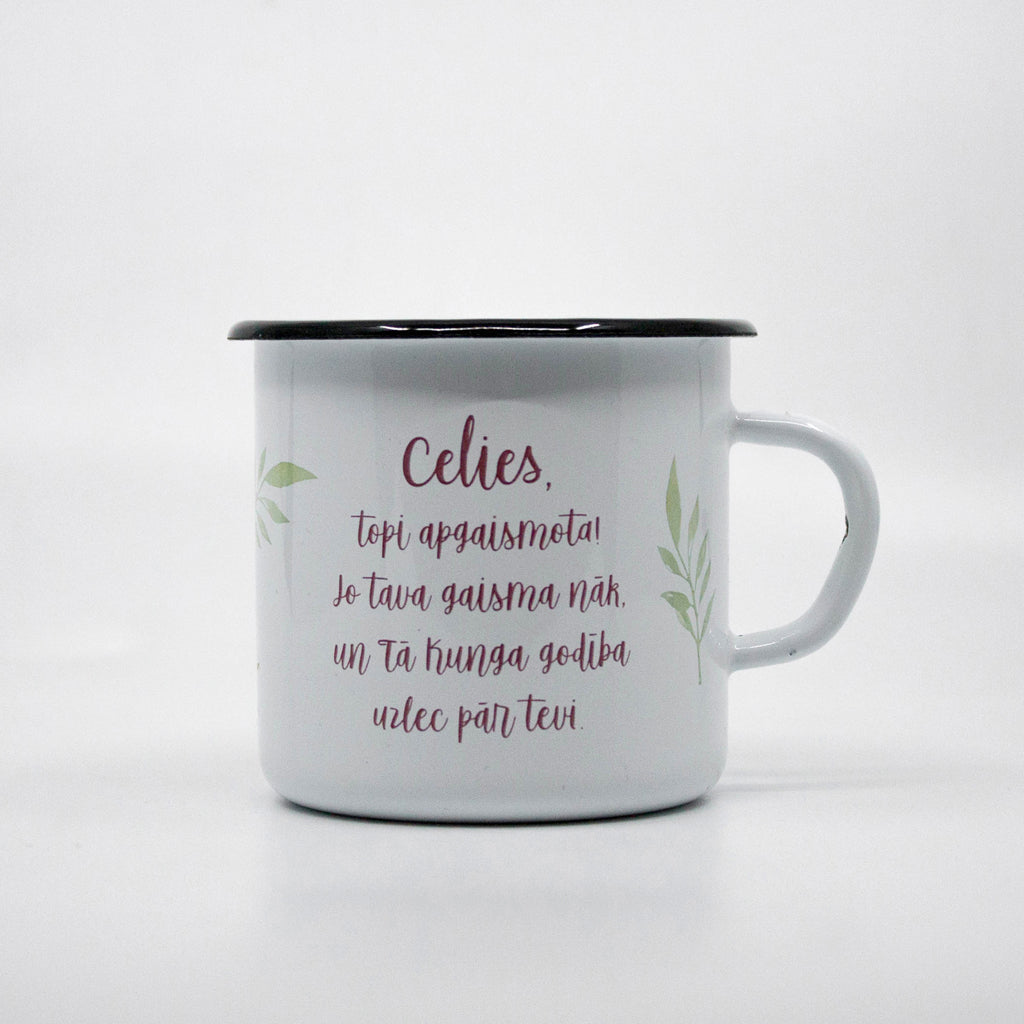 Celies, topi apgaismota enamel mug 400ml/13.5oz