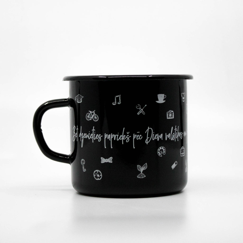 Dzenies pēc Dieva Valstības enamel mug 400ml/13.5oz