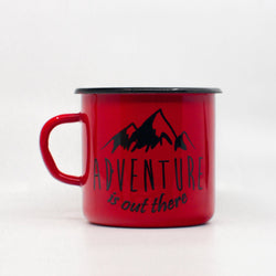 Adventure is out there enamel mug 400ml/13.5oz