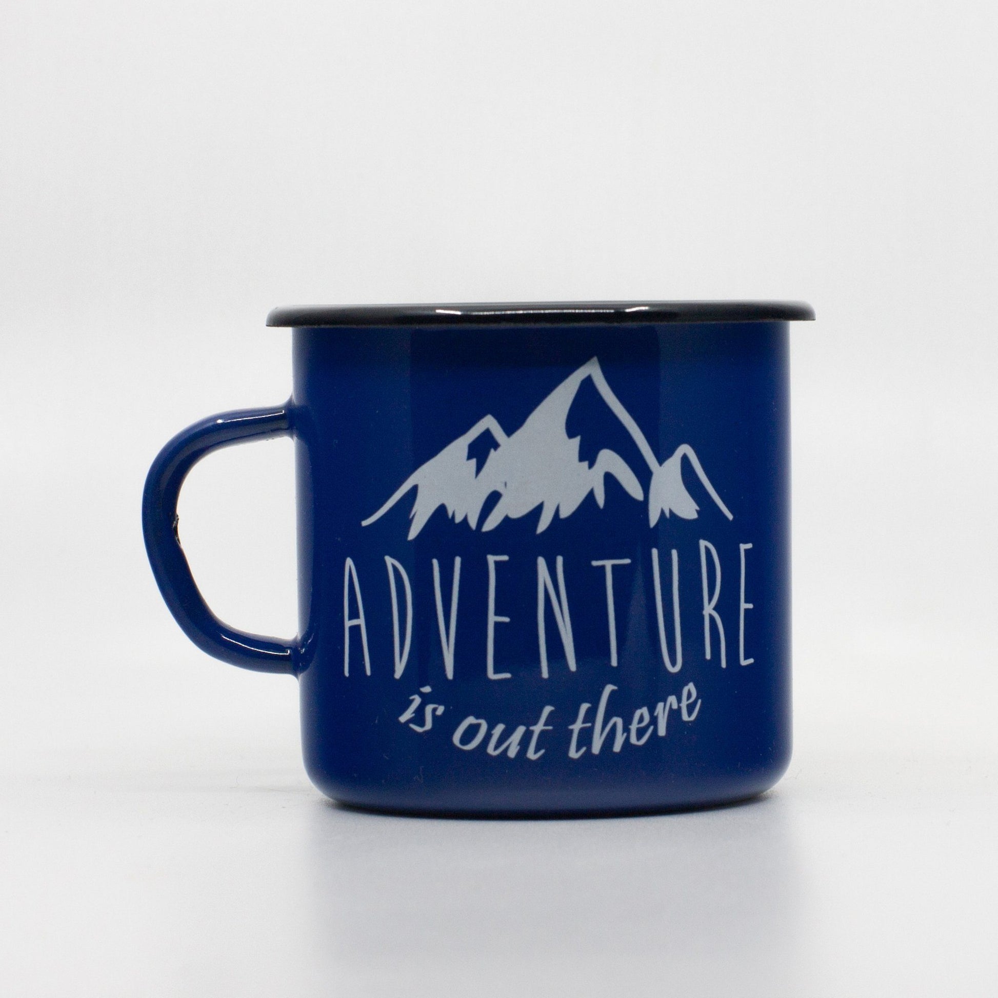 enamel mug adventure is out there design