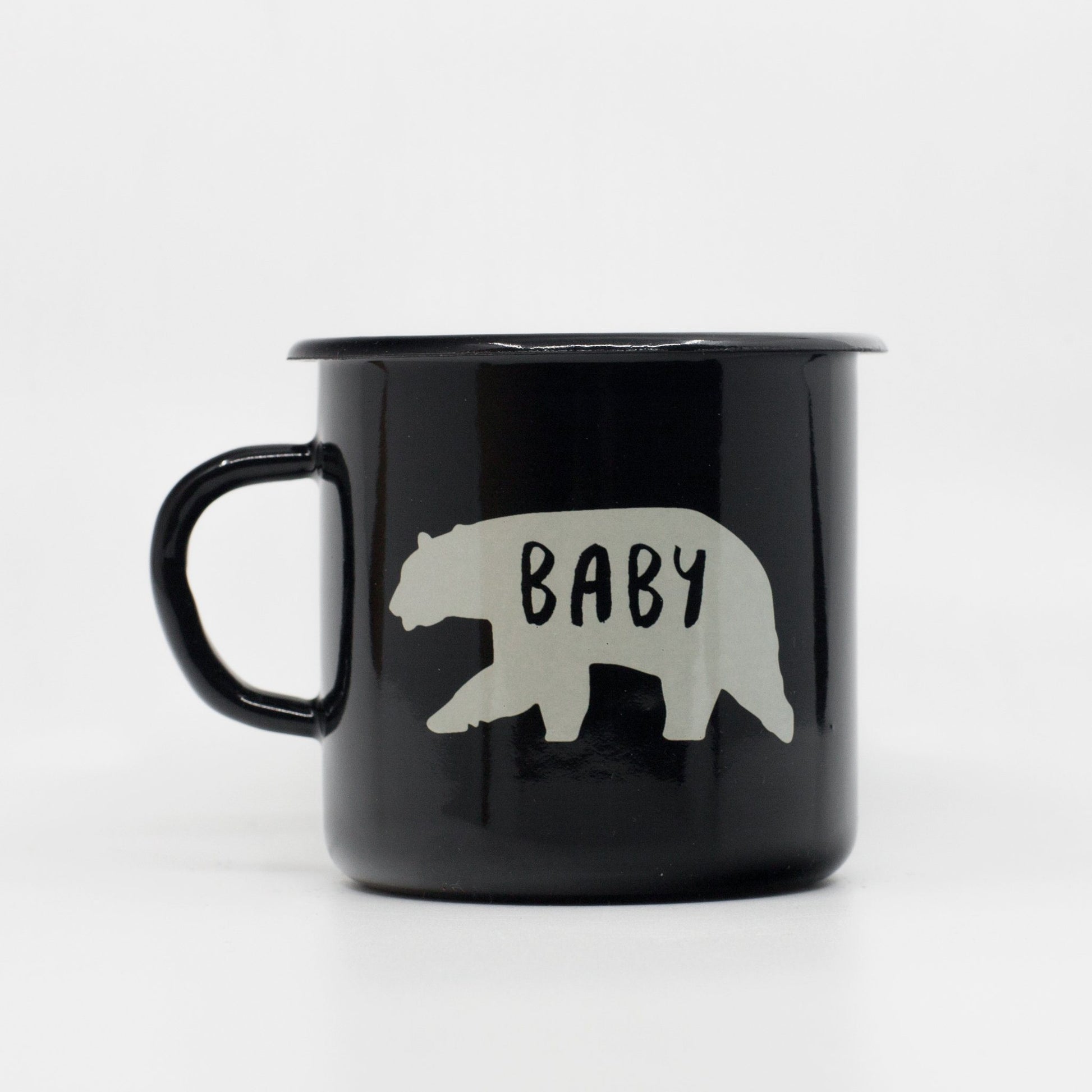 Bear Camp Illustrated Enamel Mug - Dishwasher Safe, 10 Oz, Funny Coffee Cup Gift