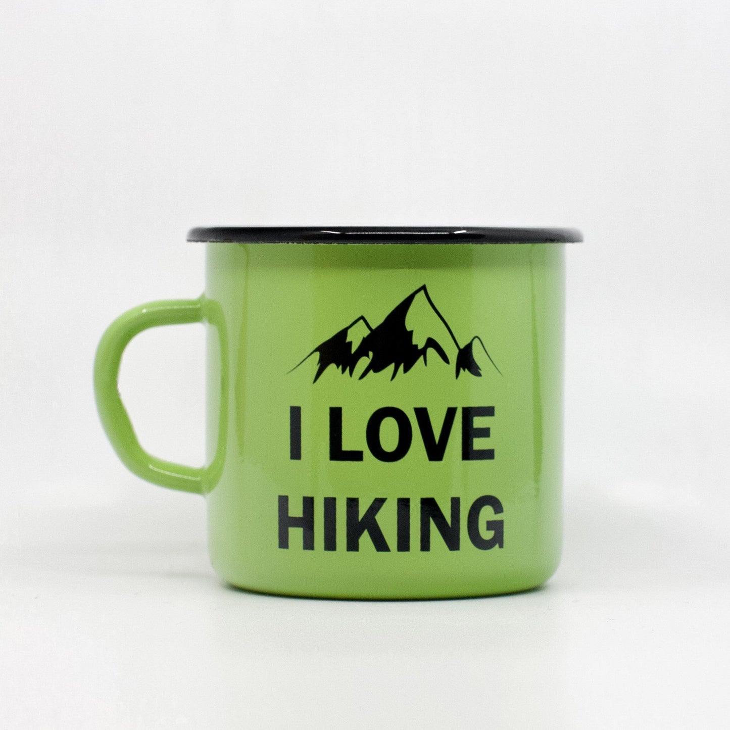 I love hiking enamel mug 400ml/13.5oz