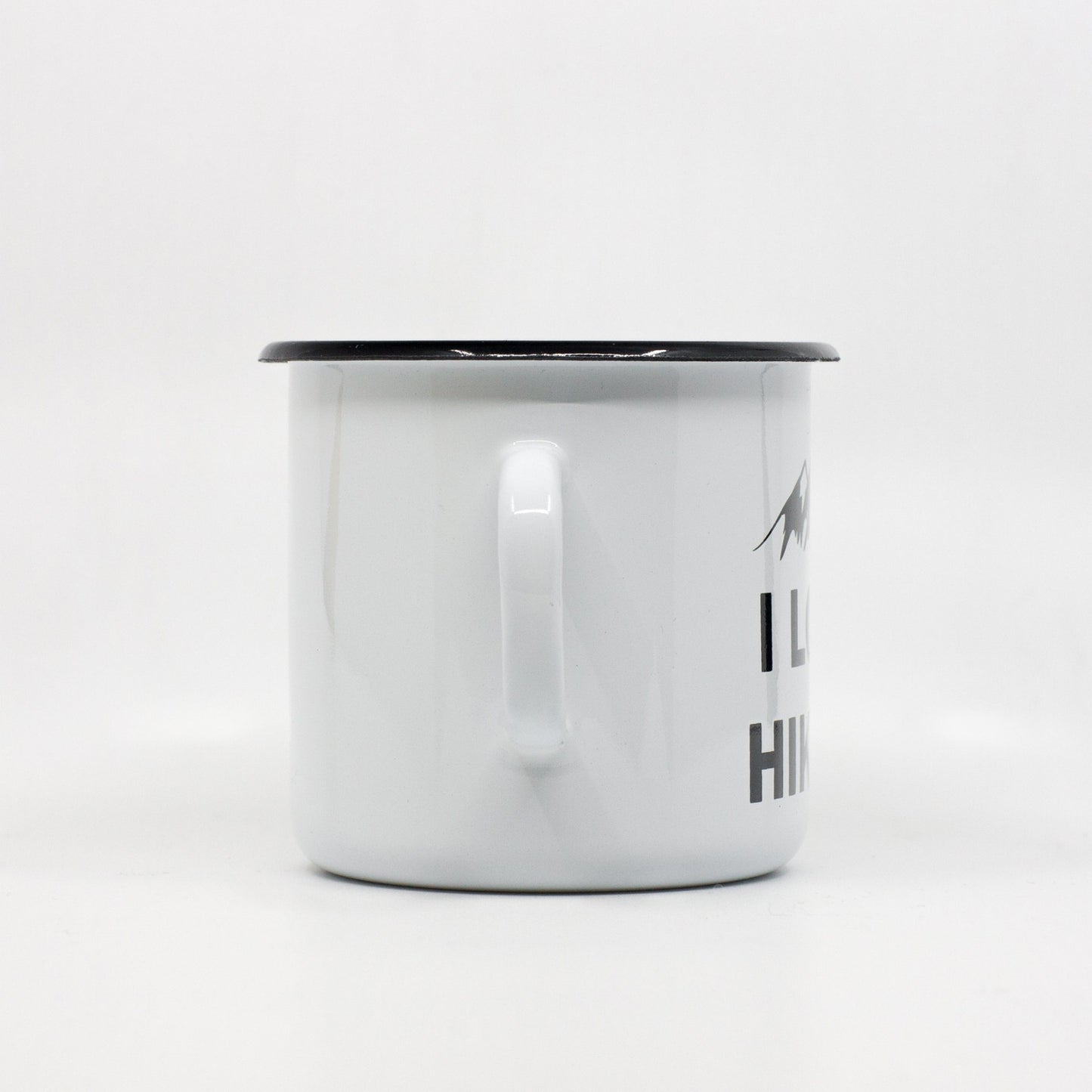 I love hiking enamel mug 400ml/13.5oz