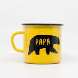 Papa bear enamel mug 400ml/13.5oz