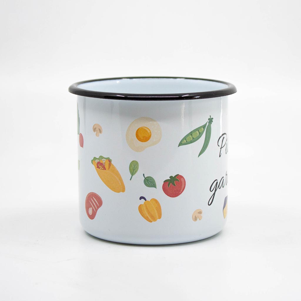 Pilnīgs gardēdis enamel mug 400ml/13.5oz