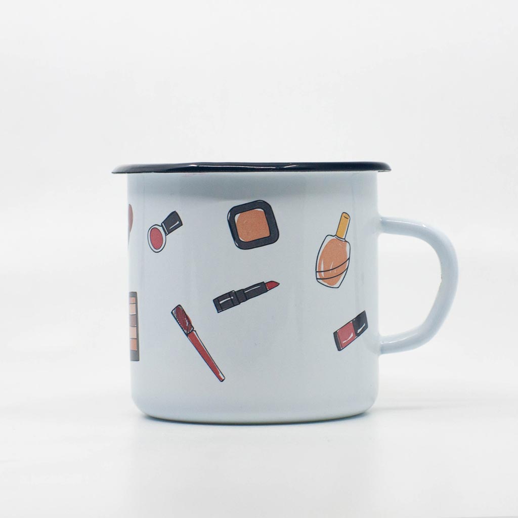 Make up enamel mug 400ml/13.5oz